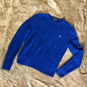 Blue Ralph Lauren Cable Knit Sweater